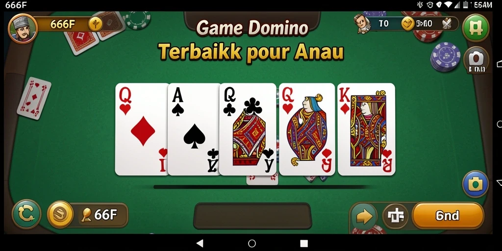 Tampilan gameplay dominasi dalam 666F yang seru dan interaktif.