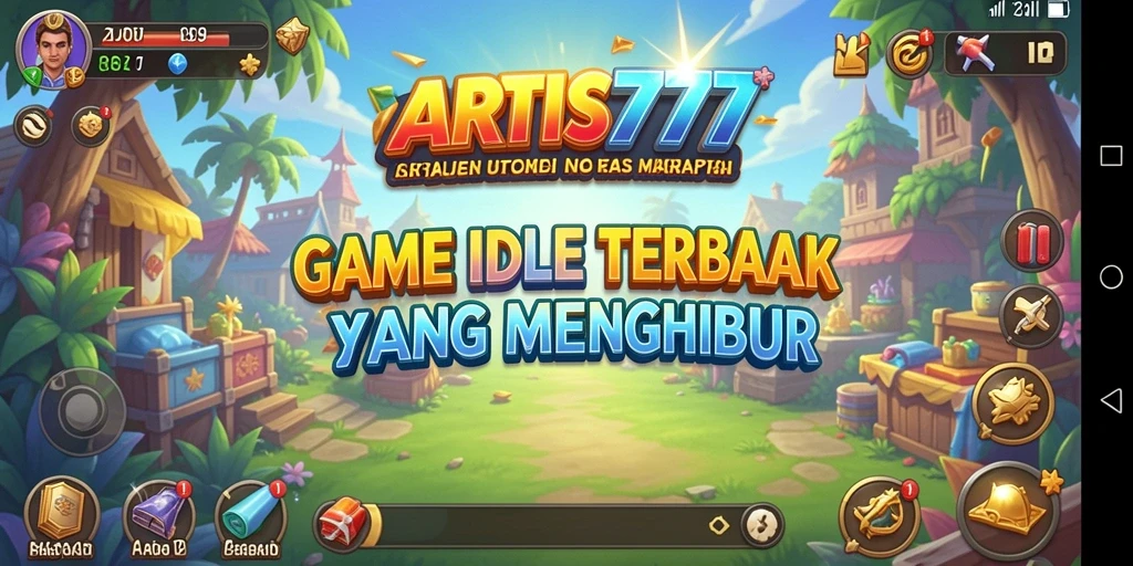 Tampilan gameplay seru dari ARTIS777 dengan elemen Idle yang menarik.