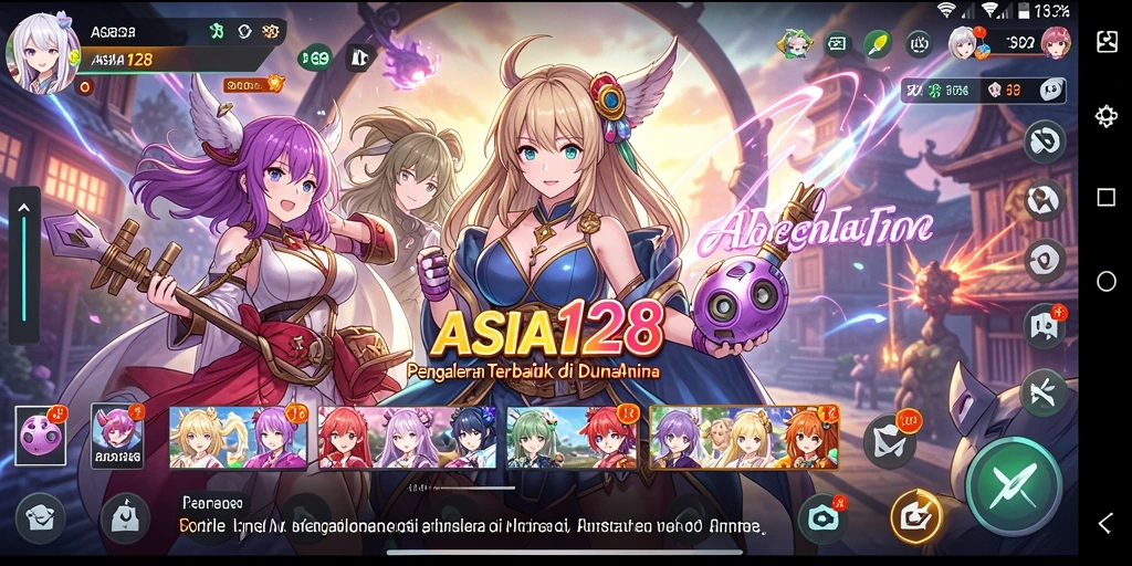 Tampilan mengesankan saat bermain game Anime ASIA128.