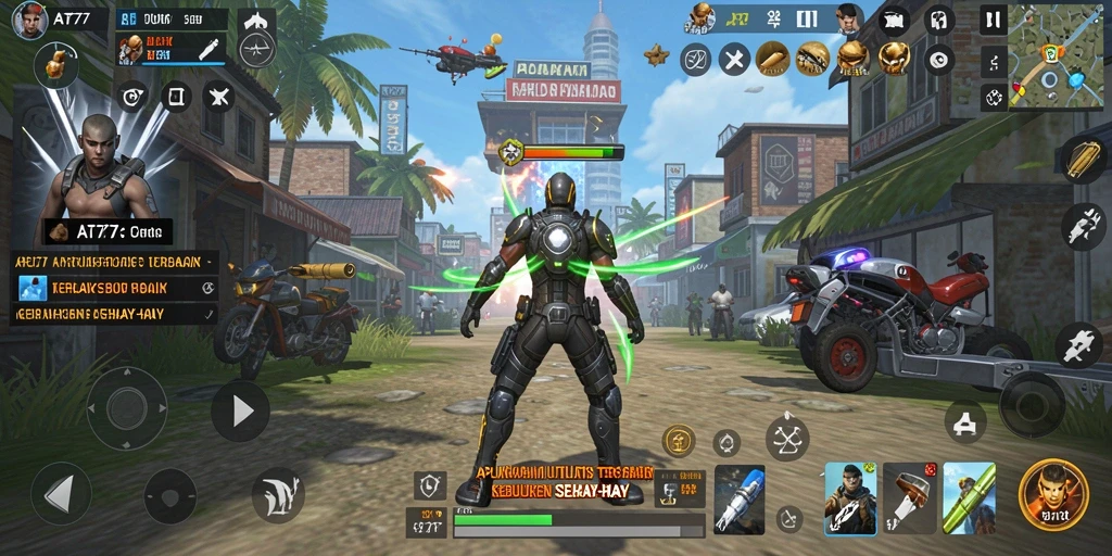 Screenshot AT777 menampilkan antarmuka aplikasi Utility yang sederhana dan efisien.