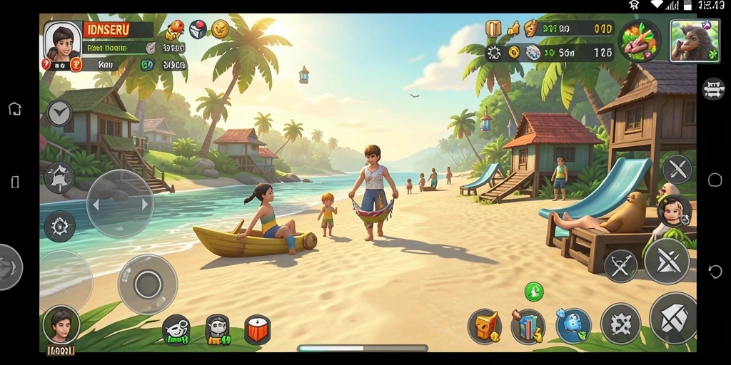 Tampilan gameplay IDNSERU yang seru dan menghibur.