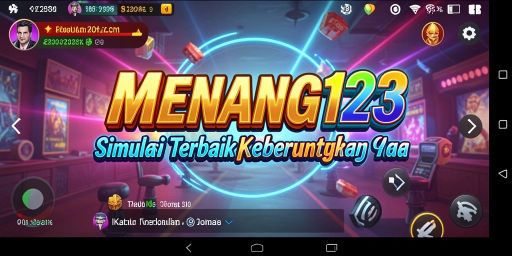 Screenshot utama MENANG123 memperlihatkan antarmuka gameplay yang menarik dan interaktif.
