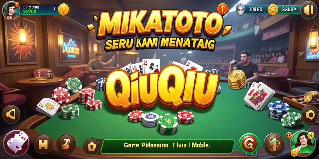Tampilan gameplay seru dalam MIKATOTO saat bermain QiuQiu.
