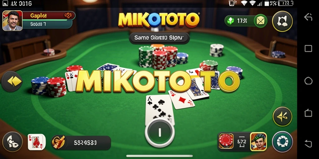 Tampilan gameplay seru MIKOTOTO saat bermain Gaple.