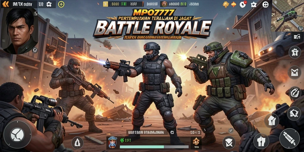 Gameplay seru dan intens dalam pertempuran Battle Royale.