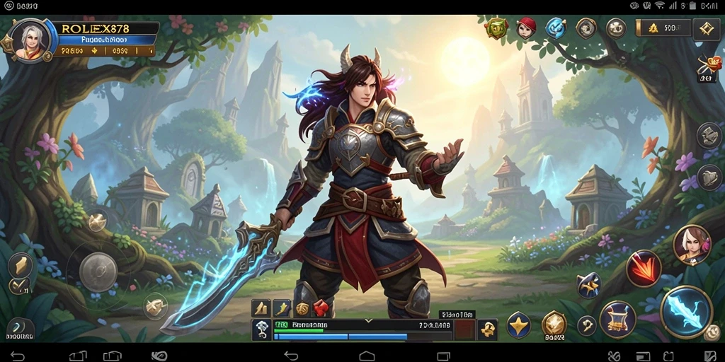 Screenshot gameplay ROLEX878 menunjukkan aksi seru dalam dunia RPG.