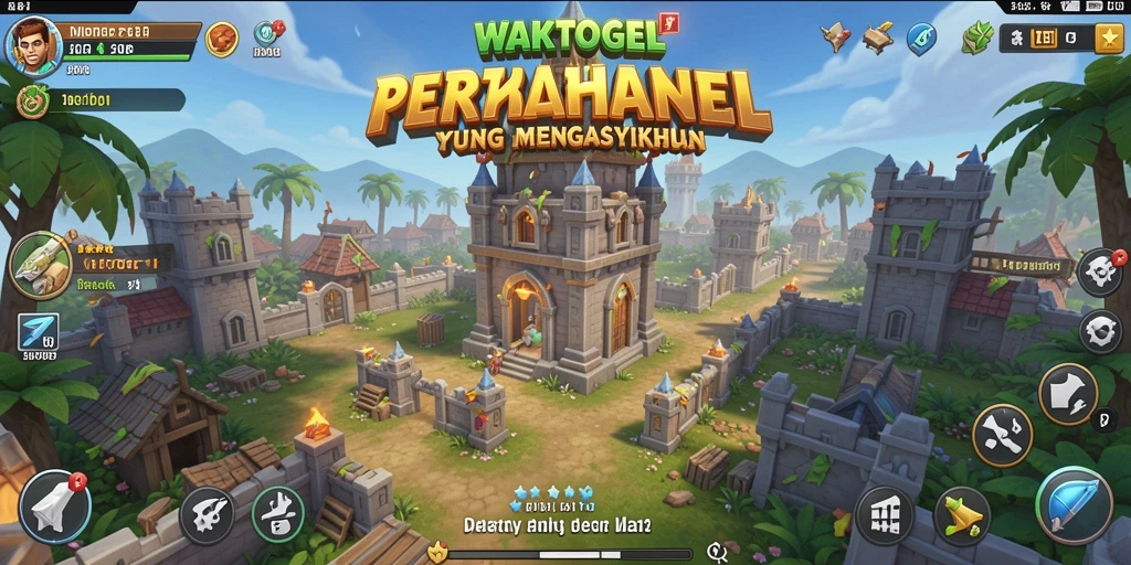 Screenshot utama WAKTOGEL menampilkan aksi mendebarkan Tower Defense.