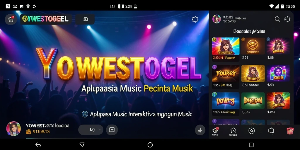 Tampilan gameplay YOWESTOGEL yang menarik dan interaktif dalam musik.
